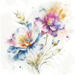 Daisy Ubrousky 3N akvarelové květiny 33x33cm 20ks – Sleviste.cz