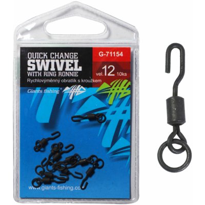 Giants fishing Rychlovýměnný obratlík s kroužkem vel.12 10ks – Zboží Dáma