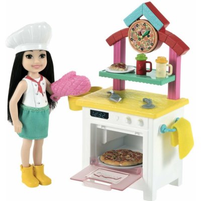 Barbie Chelsea s doplňky herní set Pizzařka – Hledejceny.cz