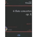 Antonio Vivaldi: 6 Flute Concertos Op. X Volume 1 noty na příčnou flétnu klavír smyčcový kvartet – Hledejceny.cz