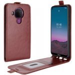 VSECHNONAMOBIL Vyklápěcí pouzdro Nokia 5.4 hnědé 30498 – Zboží Živě