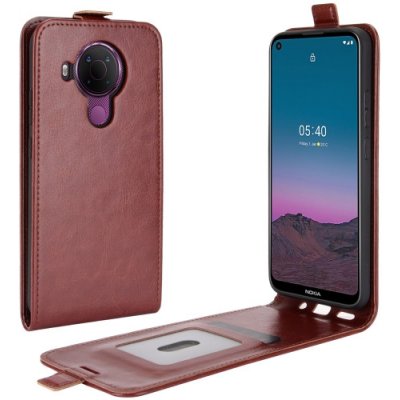 VSECHNONAMOBIL Vyklápěcí pouzdro Nokia 5.4 hnědé 30498 – Zboží Živě