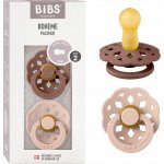Bibs Boheme přírodní kaučuk 2ks woodchuck blush – Zboží Dáma