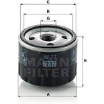 Olejový filtr MANN-FILTER W 77 (W77) | Zboží Auto
