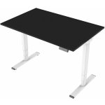 DELSO Elektrický výškově nastavitelný stůl MIDJUSTER - 180 cm, 60 cm, Bílá, Černá – Zboží Dáma