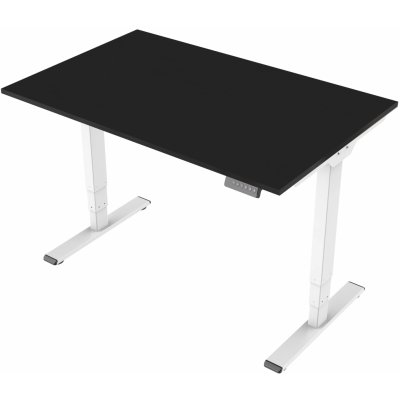 DELSO Elektrický výškově nastavitelný stůl MIDJUSTER - 180 cm, 60 cm, Bílá, Černá – Zboží Dáma