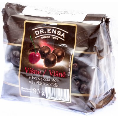 Dr. Ensa Višně v hořké čokoládě 80 g – Zboží Mobilmania