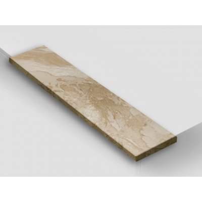 TONE OF STONE Venkovní kamenný mramorový parapet - Mramor Daino lesk, 10x150x20 mm – HobbyKompas.cz