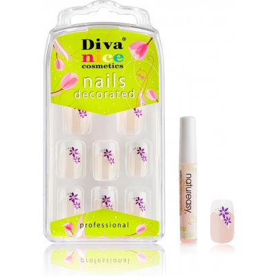 Diva & Nice Nalepovací umělé nehty NATUREASY NEW s lepidlem 02 – Hledejceny.cz