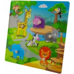 Tulimi zábavné puzzle vkládací Zoo velké