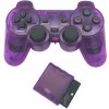 Gamepad PSko Bezdrátový ovladač pro PS1 a PS2 fialový 7236