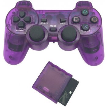 PSko Bezdrátový ovladač pro PS1 a PS2 fialový 7236