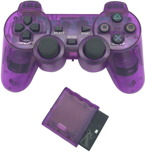 PSko Bezdrátový ovladač pro PS1 a PS2 fialový 7236