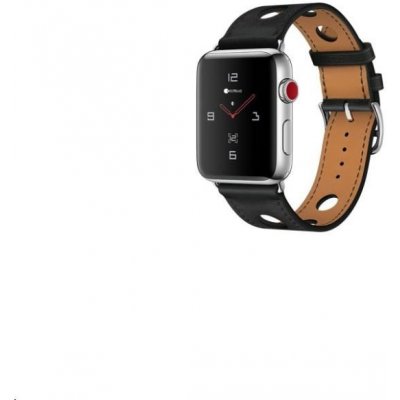 Coteetci kožený řemínek pro Apple Watch 38 / 40mm černá WH5220-BK