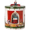 Vánoční dekorace Villeroy & Boch Christmas Toys dárková hrací skříňka svícen Santa přináší dárky Ø 16 cm 14-8327-6692