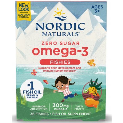 Nordic Naturals Omega-3 želé rybky 36 ks – Hledejceny.cz
