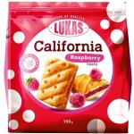 Lukas California sušenky z listového těsta s malinovou náplní 150 g – Zboží Dáma