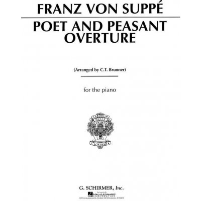 Franz von Suppé: Poet and Peasant Overture noty na klavír – Hledejceny.cz