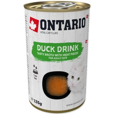 ONTARIO Nápoj pro kočky Drink Adult s kachním masem 135 g – Hledejceny.cz