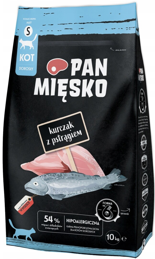 Pan Mięsko KUŘE s PSTRUHEM HYPOALERGENNÍ S 10 kg