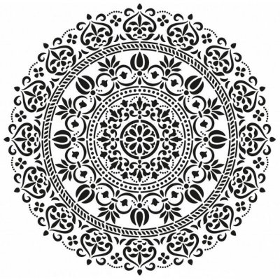 Šablona TCW 6"x6" 15,2x15,2 cm Fancy mandala – Zboží Mobilmania