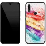 Pouzdro mmCase Gelové Xiaomi Redmi 7 - barevné peří – Zboží Mobilmania