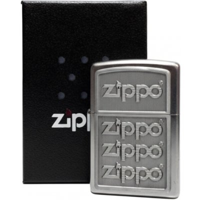 Zippo satin finish Plakette "Zippo Logos 3D – Hledejceny.cz