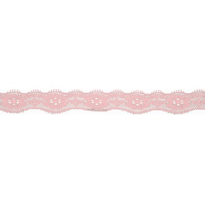 Elastická krajka, 20mm - světle růžová – Zboží Dáma