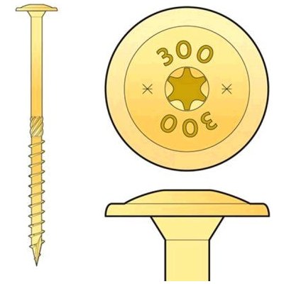 Vrut tesařský s talířovou hlavou 8x260 CT08260 – Hledejceny.cz