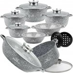 KlonBerg Sada mramorových hrnců 12 ks KB-3945, indukce – Sleviste.cz