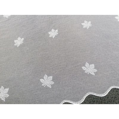 Vyšívaná luxusní záclona - listy 270 cm – Zboží Mobilmania