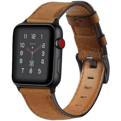 AW Kožený RETRO řemínek na Apple Watch - Yellow Brown Šířka uchycení řemínku: 38/40/41mm Yellow Brown IR-AWKRT07 – Zboží Mobilmania