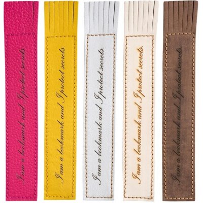 Kožená záložka se střapci I Am a Bookmark and I protect secrets – Hledejceny.cz