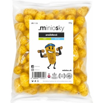 Minios Kukuřičné křupky arašídové 60 g