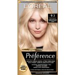 L'Oréal Préférence 9.1 Oslo Velmi světlá popelavá blond – Hledejceny.cz
