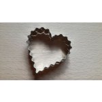 Vykrajovátko pocínované srdce s vroubky Velikost: 6 cm – Hledejceny.cz