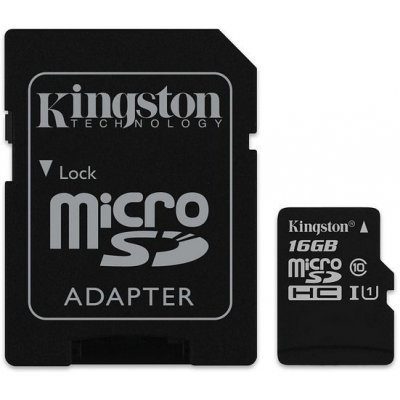 Kingston Canvas Select microSDHC 16 GB UHS-I U1 SDCS/16GB – Zbozi.Blesk.cz