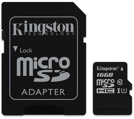 Kingston Canvas Select microSDHC 16 GB UHS-I U1 SDCS/16GB