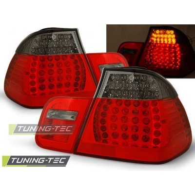 Tuning-Tec Zadní čirá LED světla BMW 3 E46 (1997 - 2001) - červené kouřové – Zboží Mobilmania