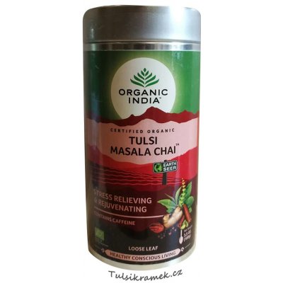 Organic India Tulsi masala chai bio plech 100 g – Zboží Mobilmania