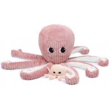 Les Déglingos chobotnice máma s miminkem růžová