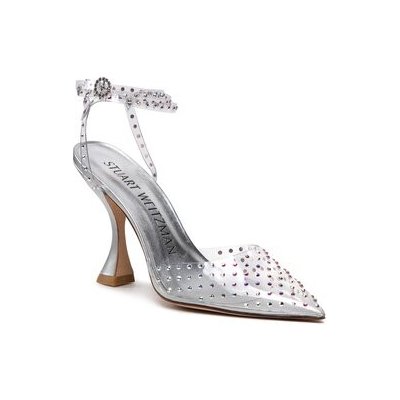 Stuart Weitzman Glamxcrve100wrppmp Clear Silver Clear