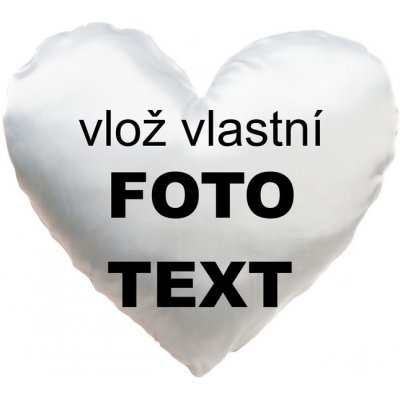 Impar Polštář z vlastních fotek srdce 36x36 – Sleviste.cz