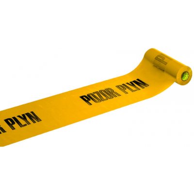 Anticor výstražná folie POZOR PLYN žlutá 100 m x 30 cm – Zboží Dáma