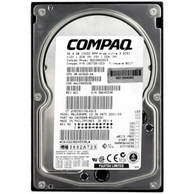 Compaq 36 GB 3,5" SCSI, BD036635C5 – Sleviste.cz