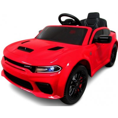 Dodge SRT eletrické autíčko s licencí 2x45W + měkké křeslo Eva kola červená – Zboží Mobilmania