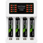 Verk 02050 Nabíječka USB‑C pro AA/AAA baterie, LED + 4x baterie AAA – Zboží Mobilmania