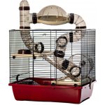 Inter Zoo klec ROCKY + TARAS bordó 42 x 28 x 38 cm – Hledejceny.cz