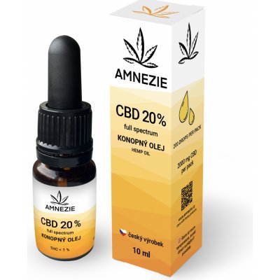 Amnezie CBD 20% Full Spectrum konopný olej 10 ml