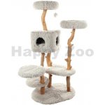 Flamingo škrabadlo Yuna bílé 100 x 74 x 163 cm – Zboží Dáma